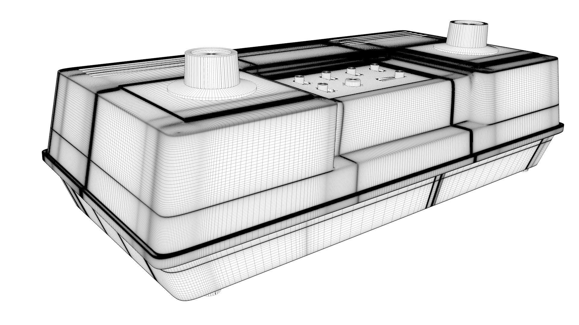 Nintendo first home console ColorTV-Game 6 3D model_8