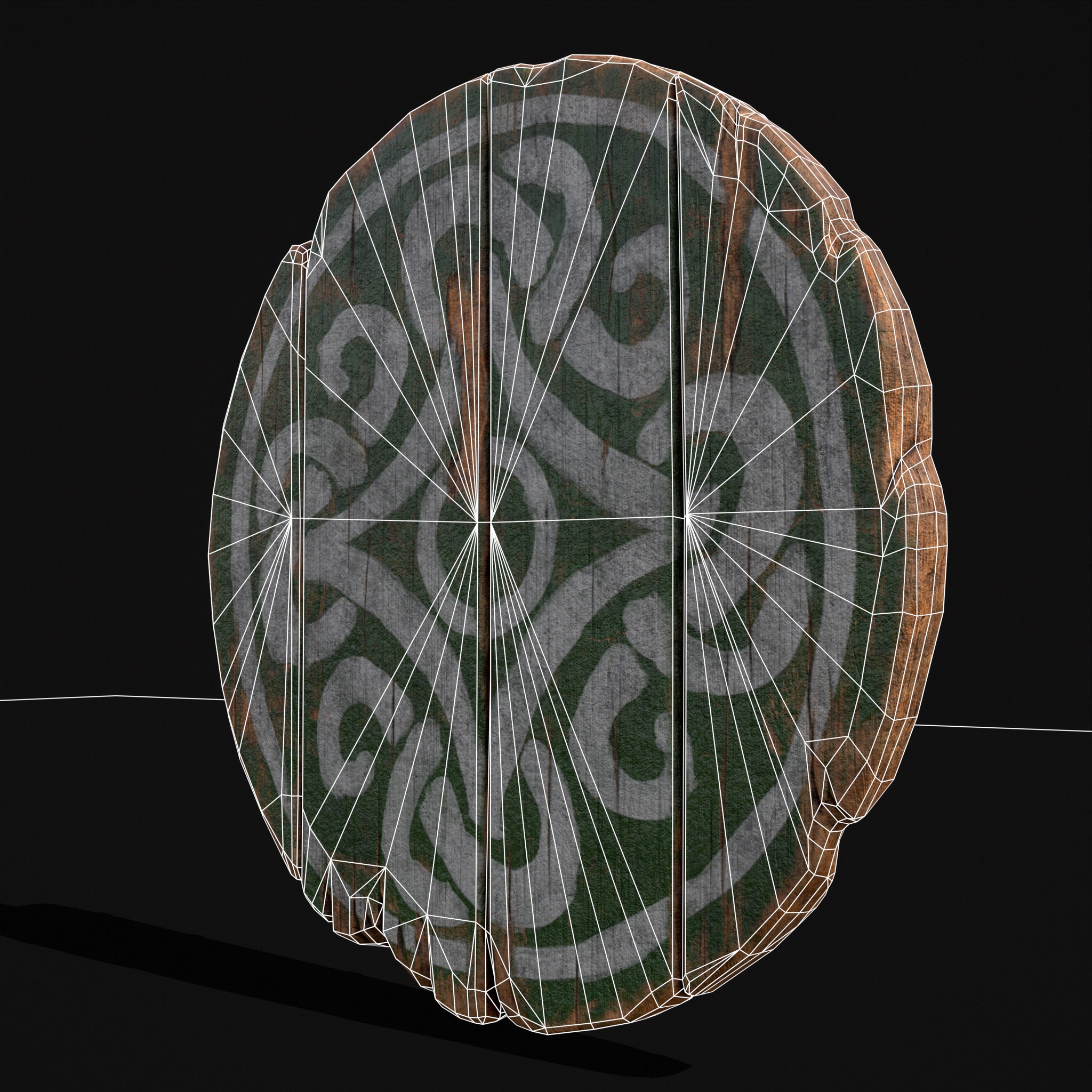 Coat of Arms GW Low-poly 3D model_16