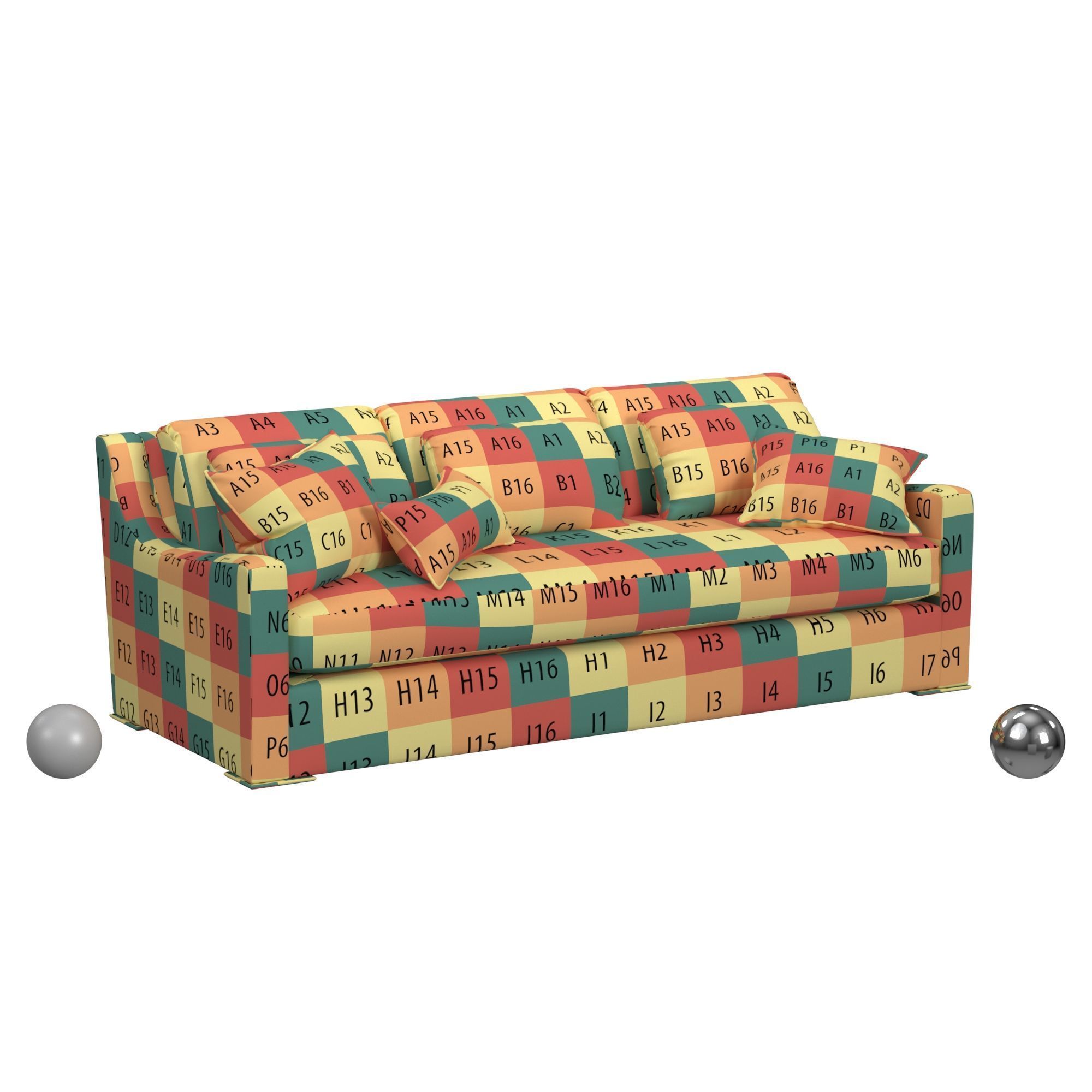 Enya Sofa 3D model_3