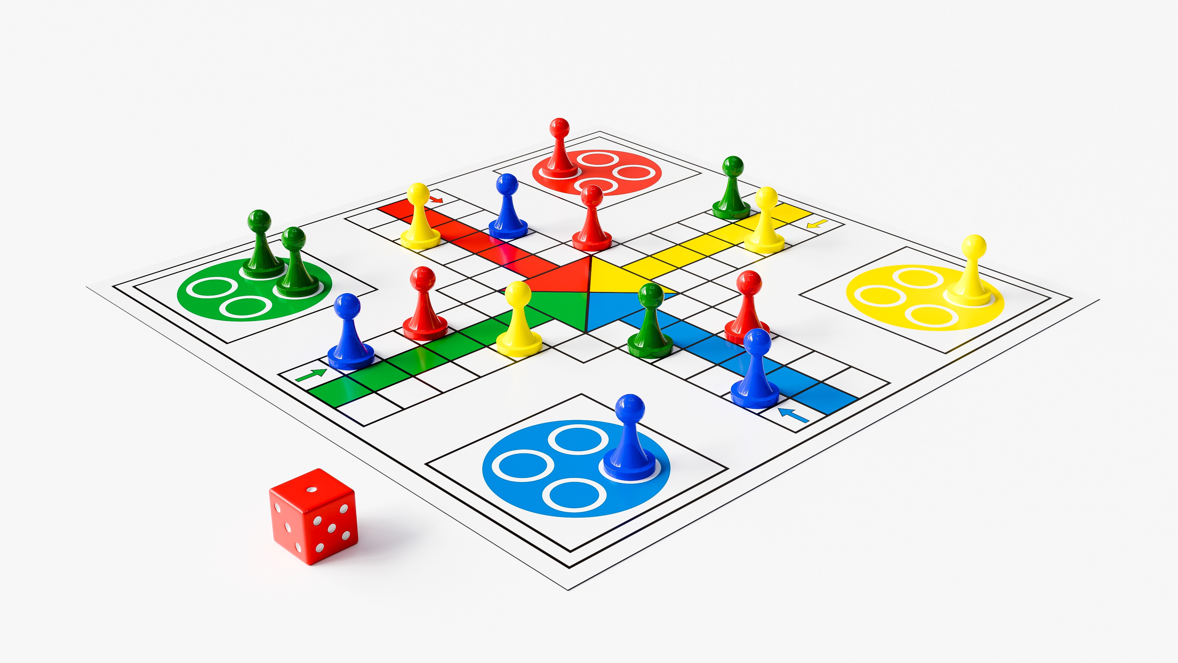 Ludo Board Game 3D model_1