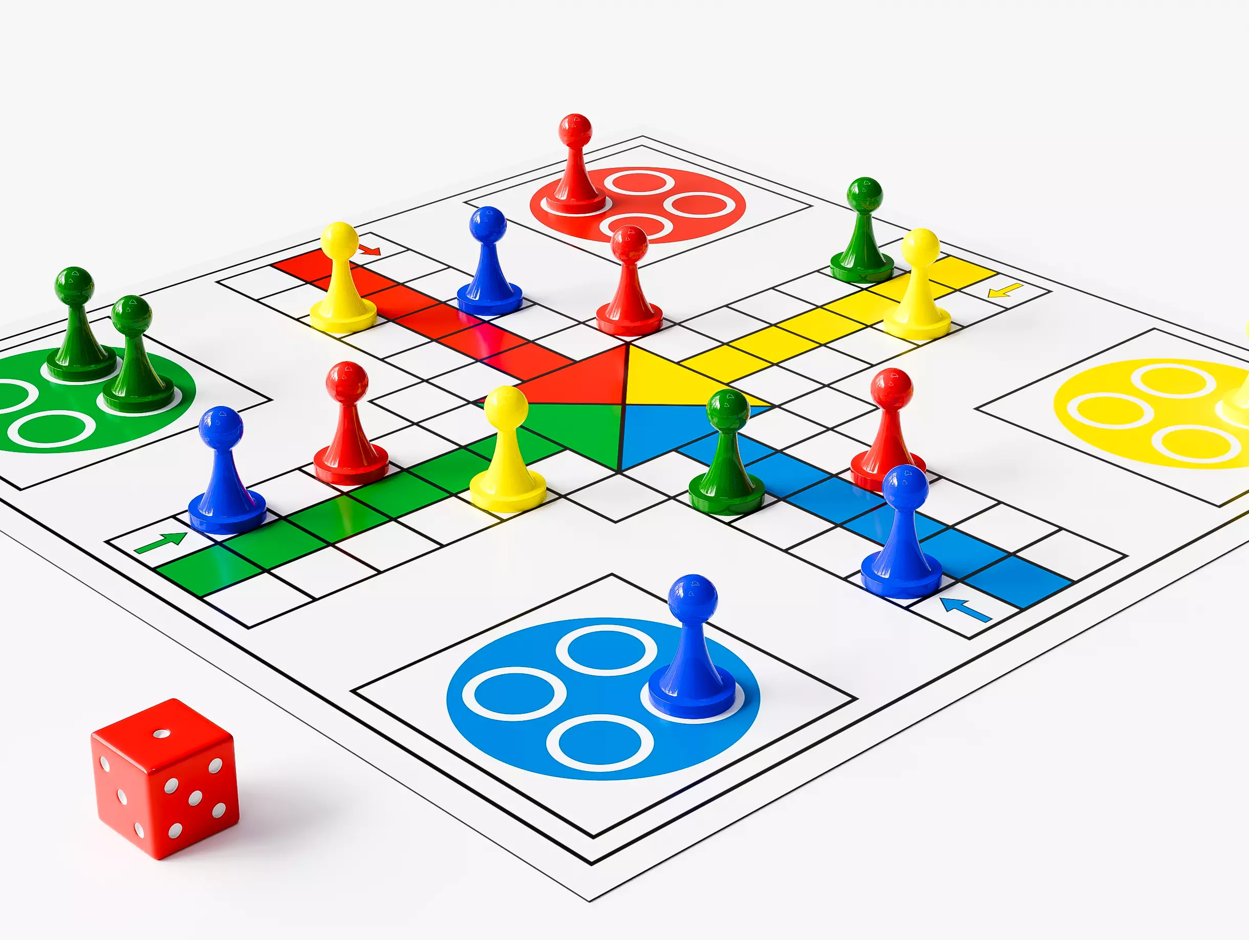 Ludo Board Game 3D model_0
