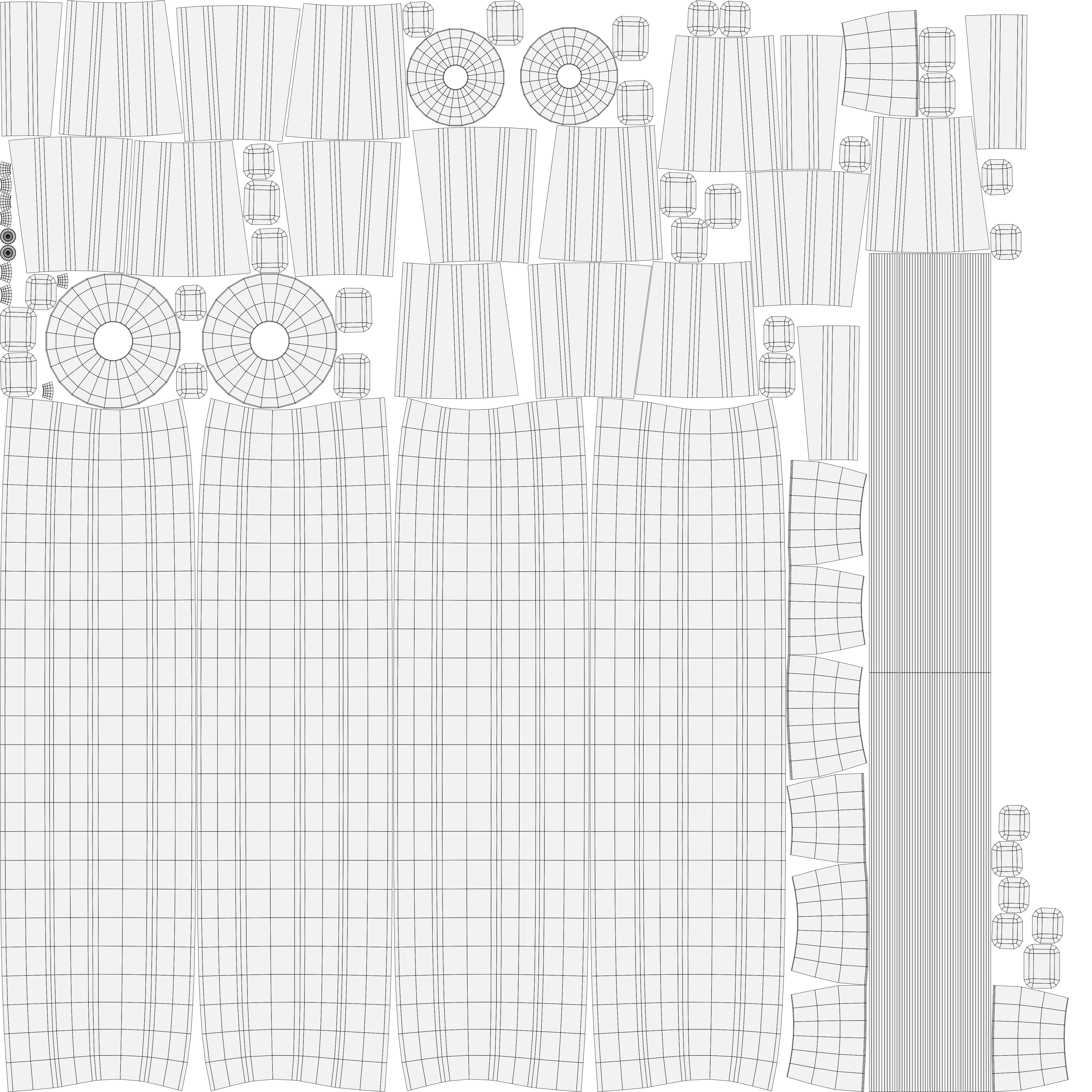 Painted Cart Low-poly 3D model_9
