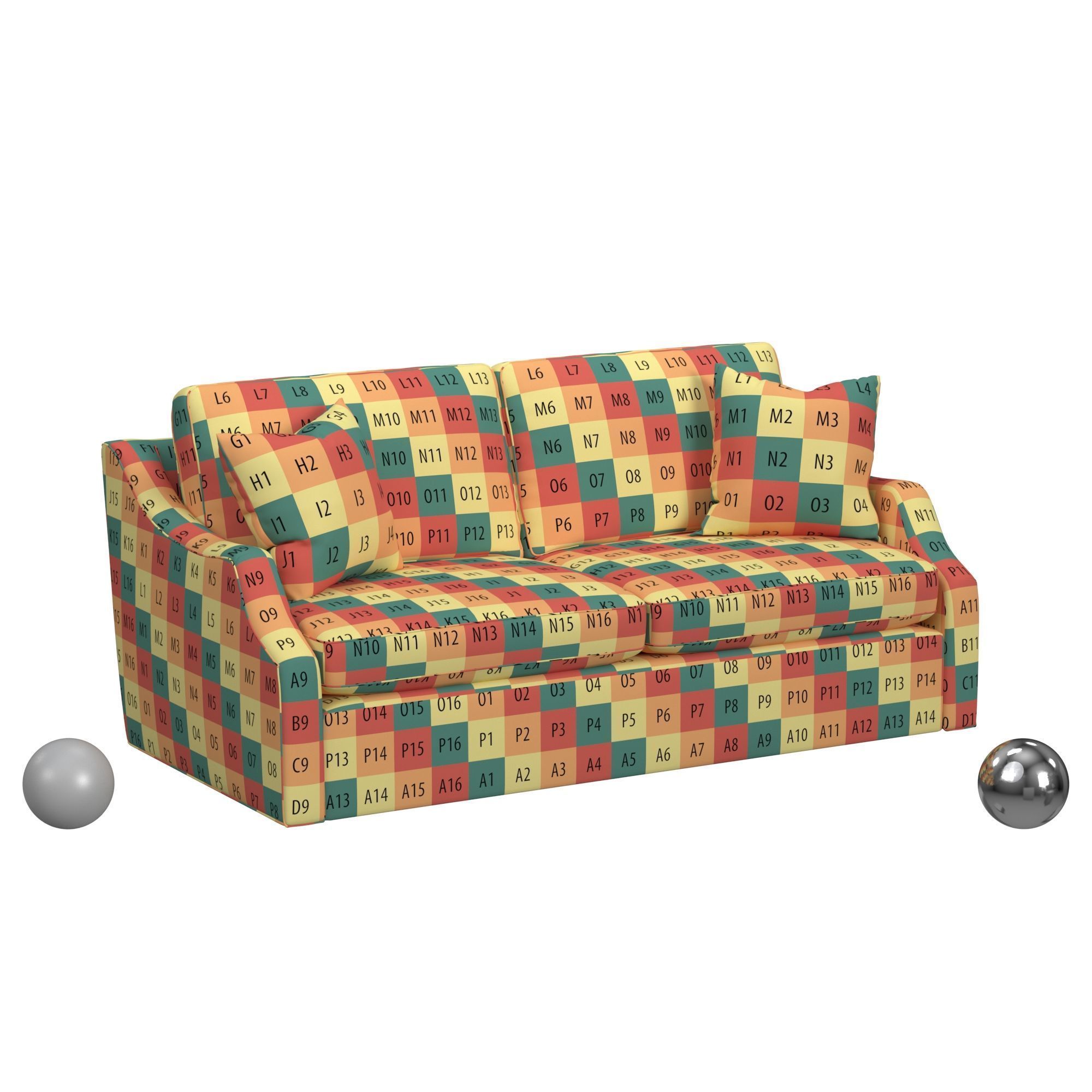 Darrien Studio Sofa 3D model_3