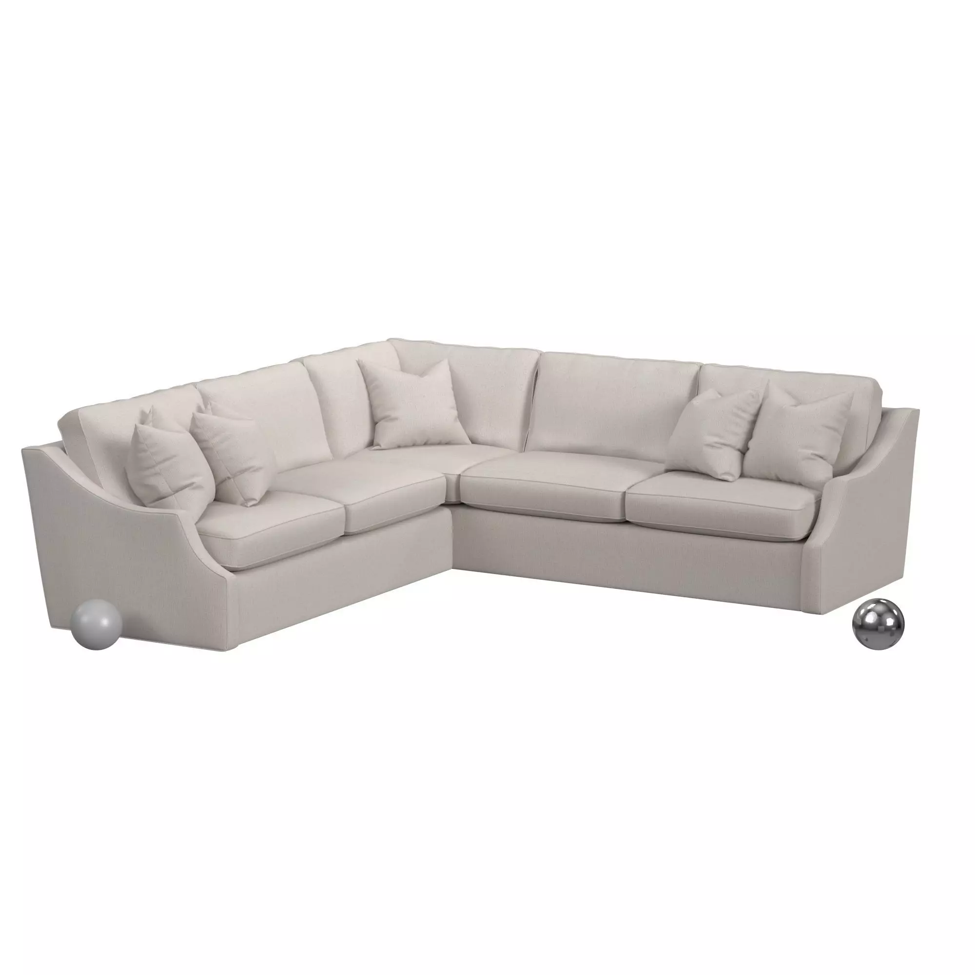 Darrien Sectional 3D model_0