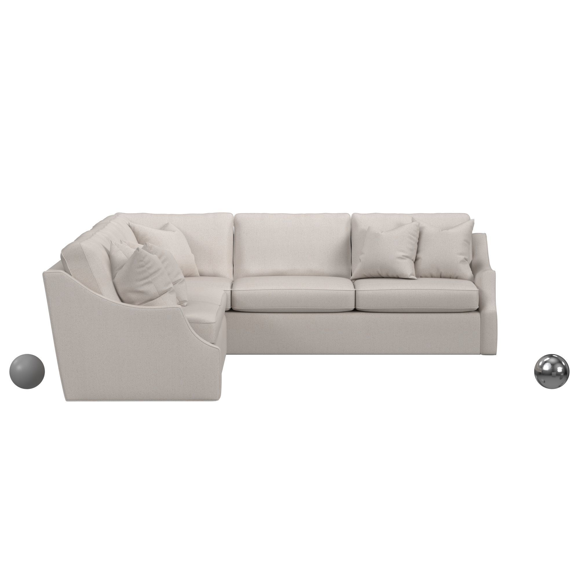 Darrien Sectional 3D model_1