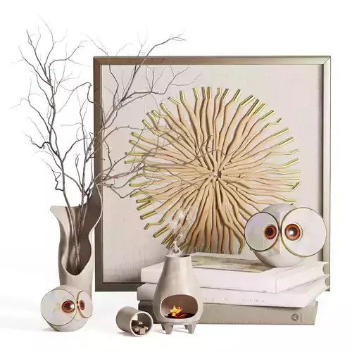 Decorative Set Frame and Candle