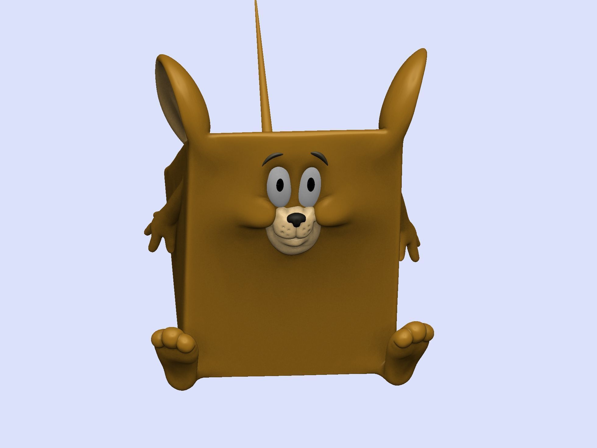 Triangle mouse JERRY for 3D printing STL 3D print model_7