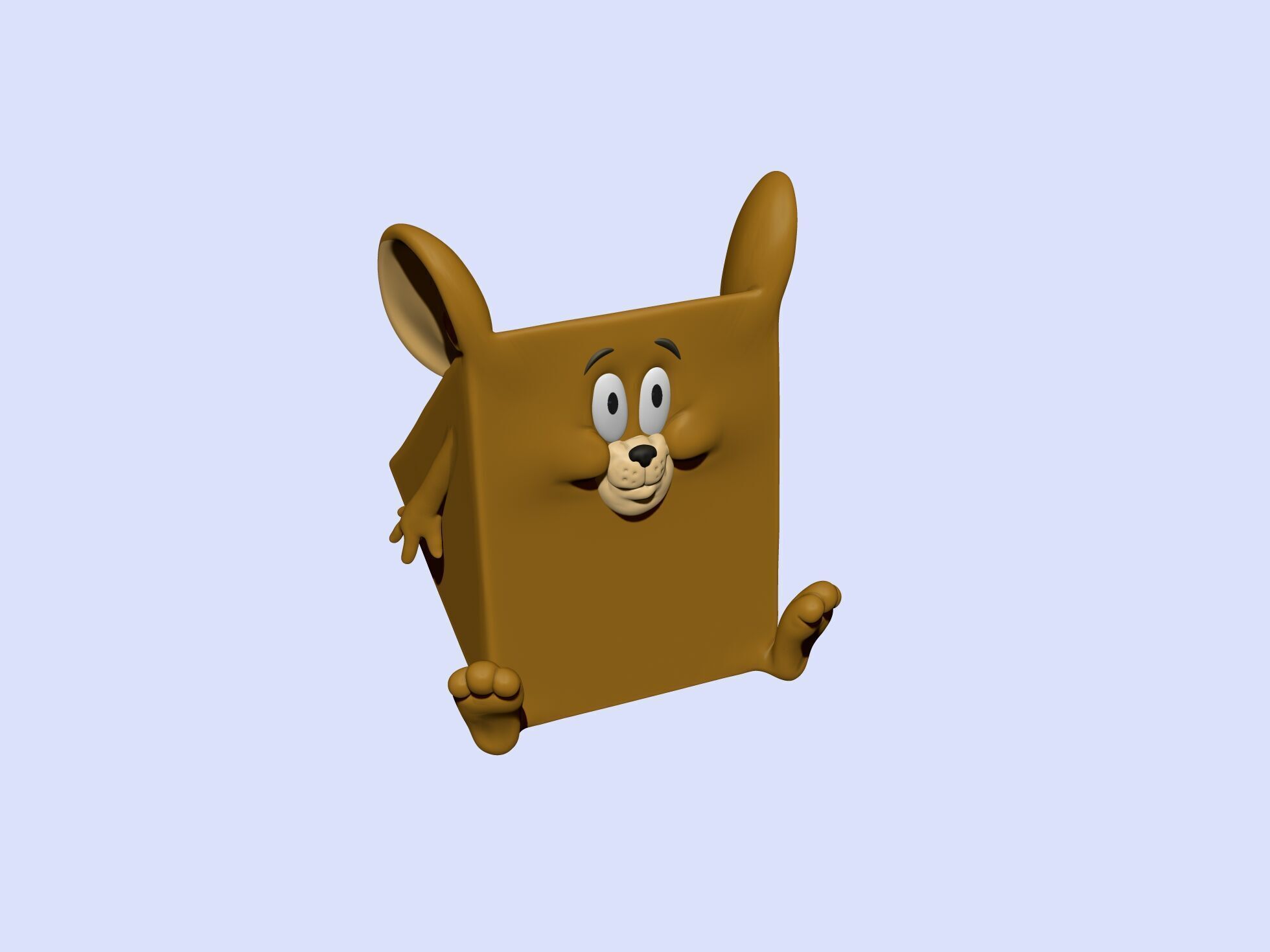 Triangle mouse JERRY for 3D printing STL 3D print model_22