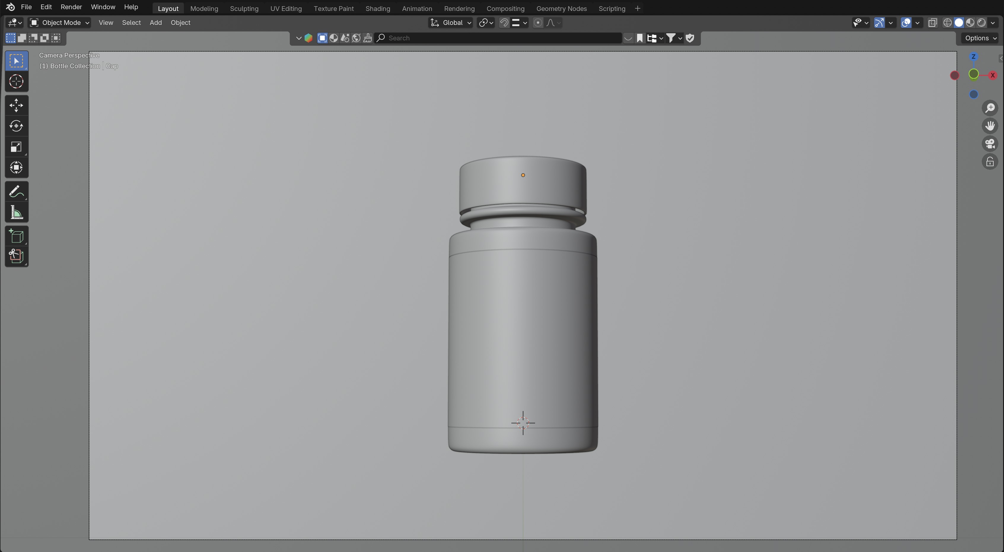 Multi Vitamins Bottle 3D model_3
