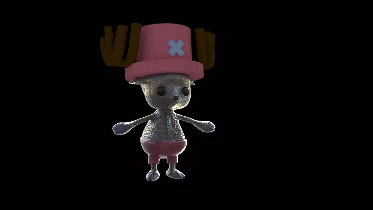 tony tony chopper  Free low-poly 3D model_0