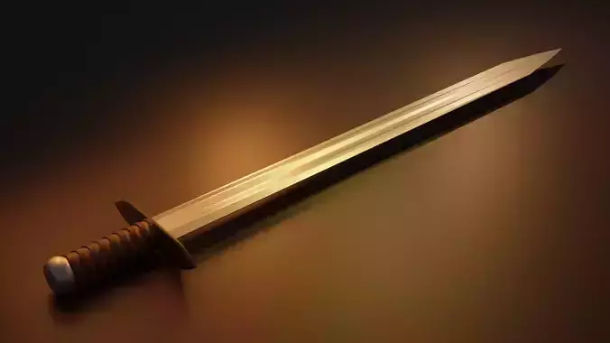 Realistic Medieval Sword -- Game-Ready and High-Quality Asset