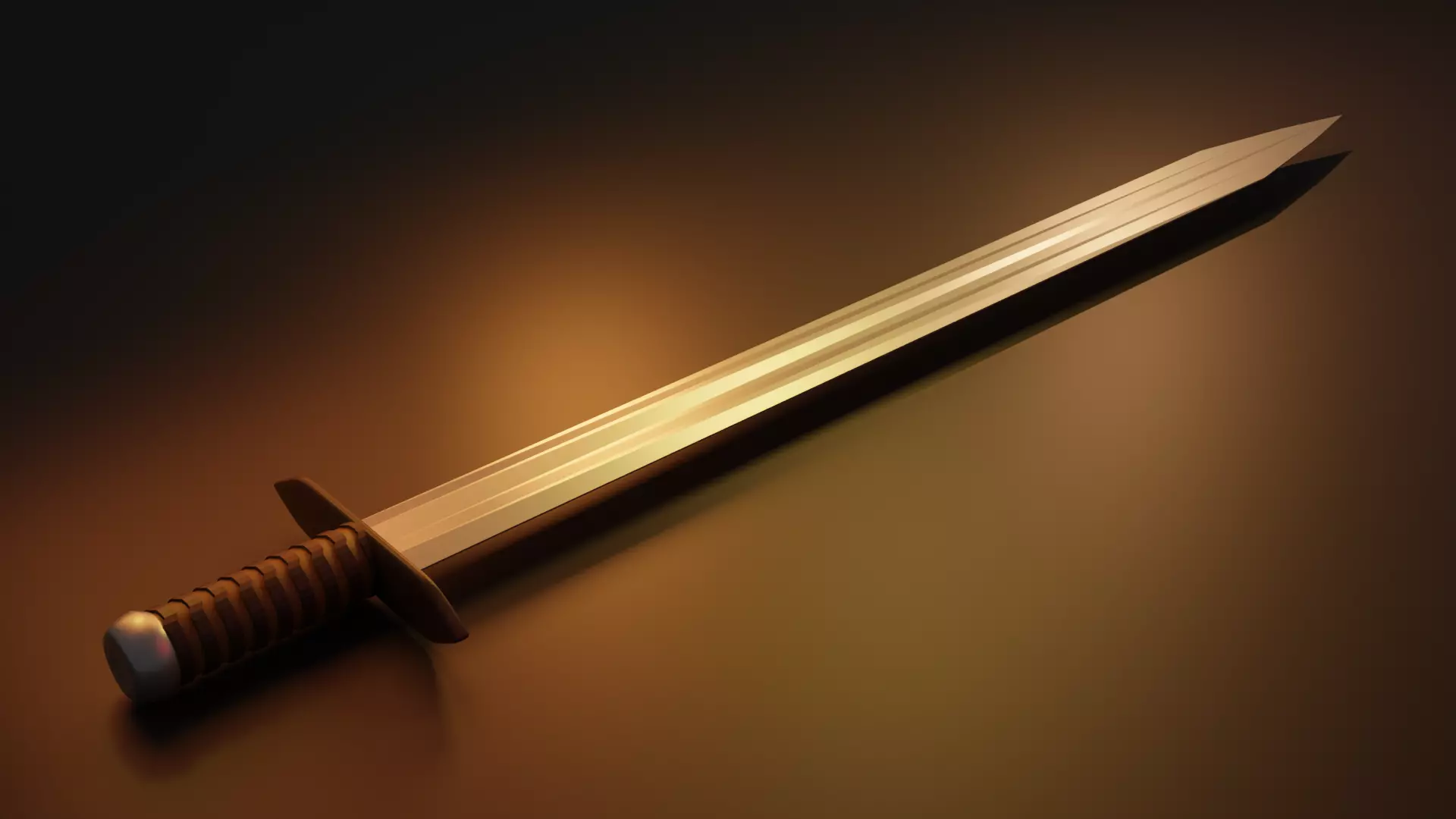 Realistic Medieval Sword -- Game-Ready and High-Quality Asset 3D model_0