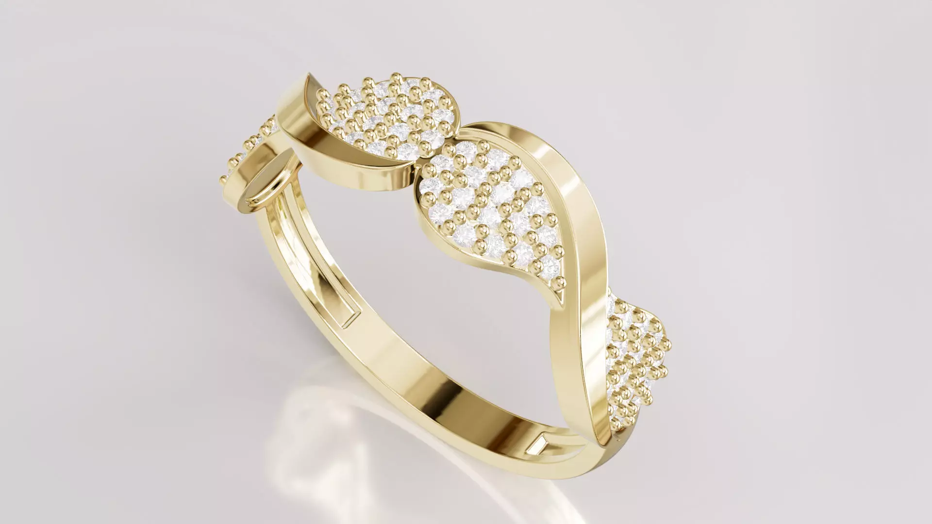 Jewelry Diamond Ring Model RG45 Free 3D print model
