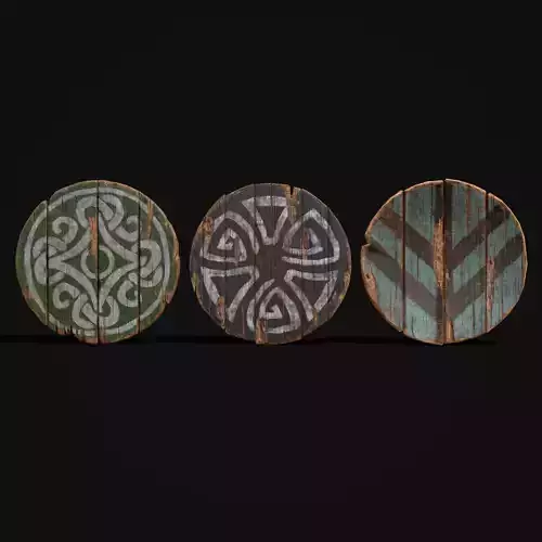 Coat of Arms GW BB and BW 3D Model Collection