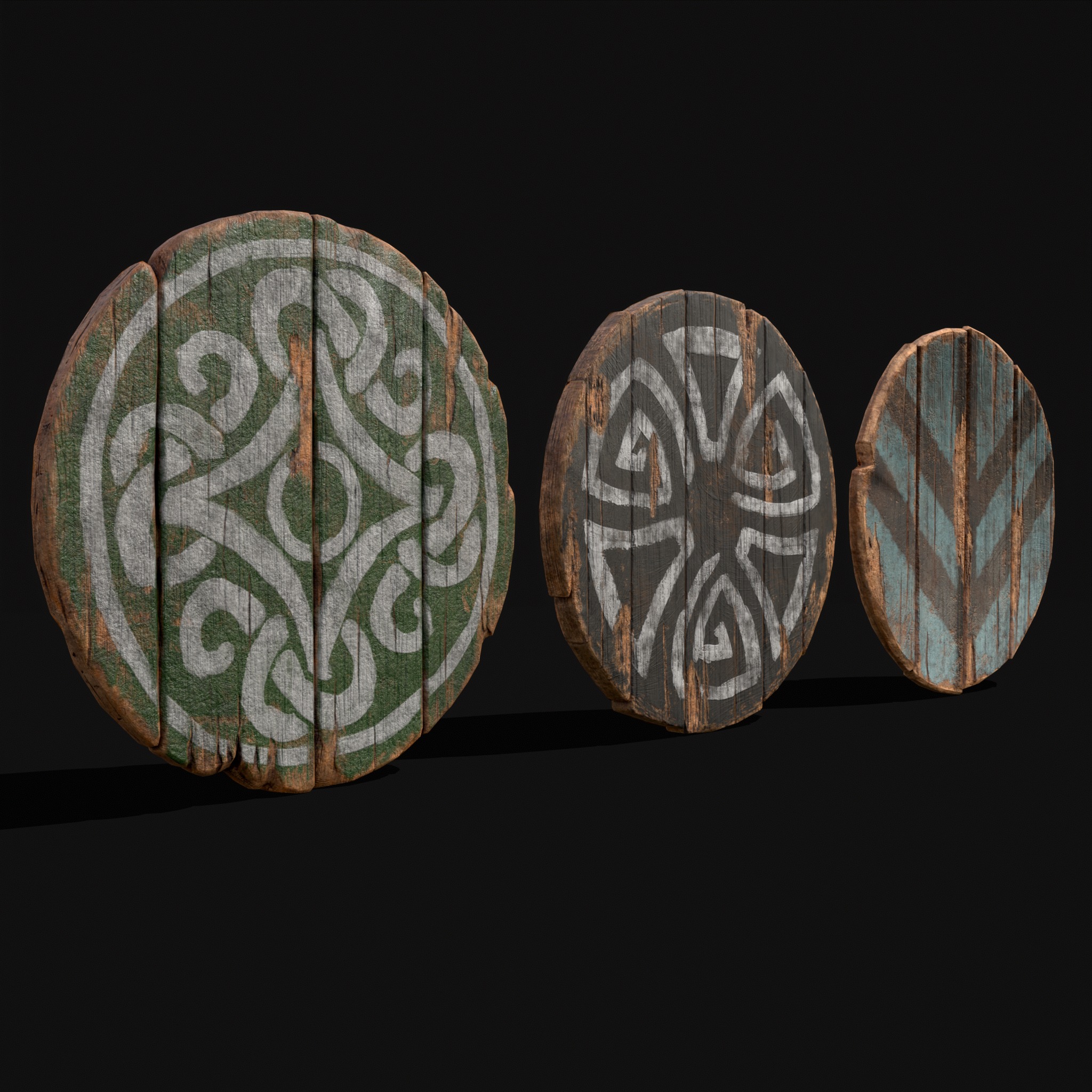 Coat of Arms GW BB and BW 3D Model Collection_6