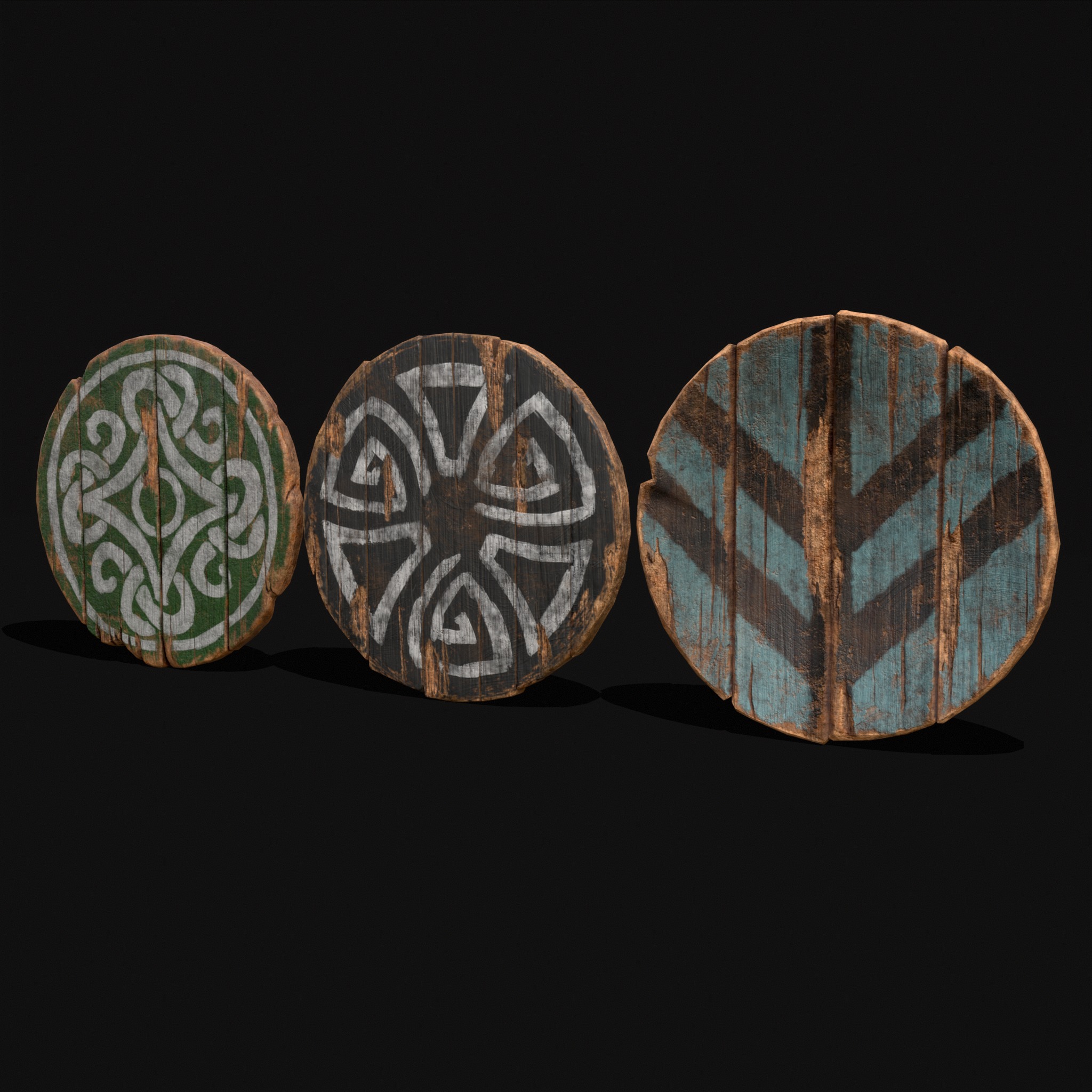 Coat of Arms GW BB and BW 3D Model Collection_7