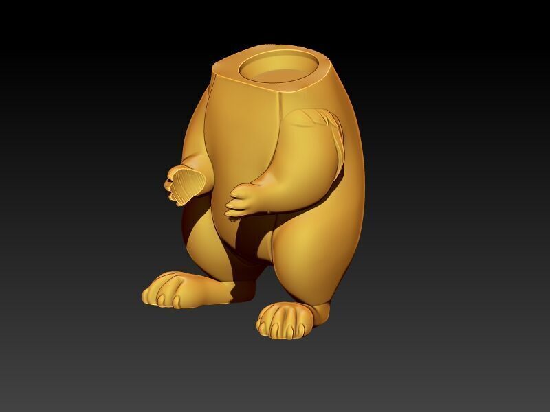 The Squirrel and a Nut 3D print model_8