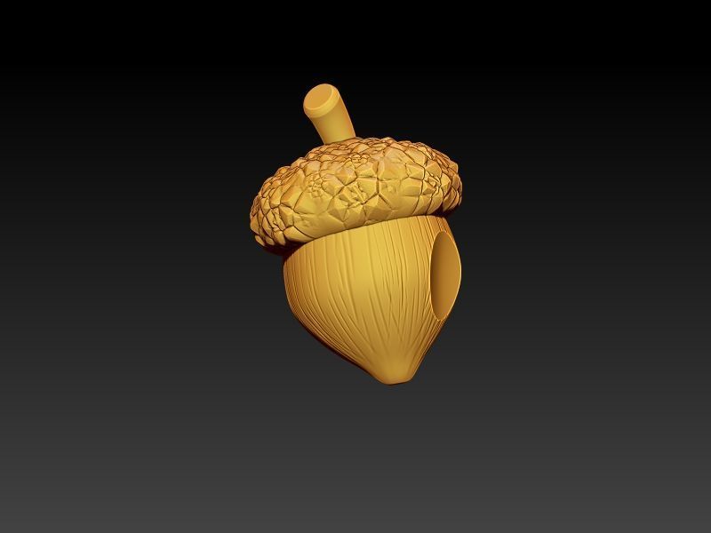 The Squirrel and a Nut 3D print model_12