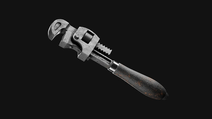 Pipe Wrench 3D model 3D model