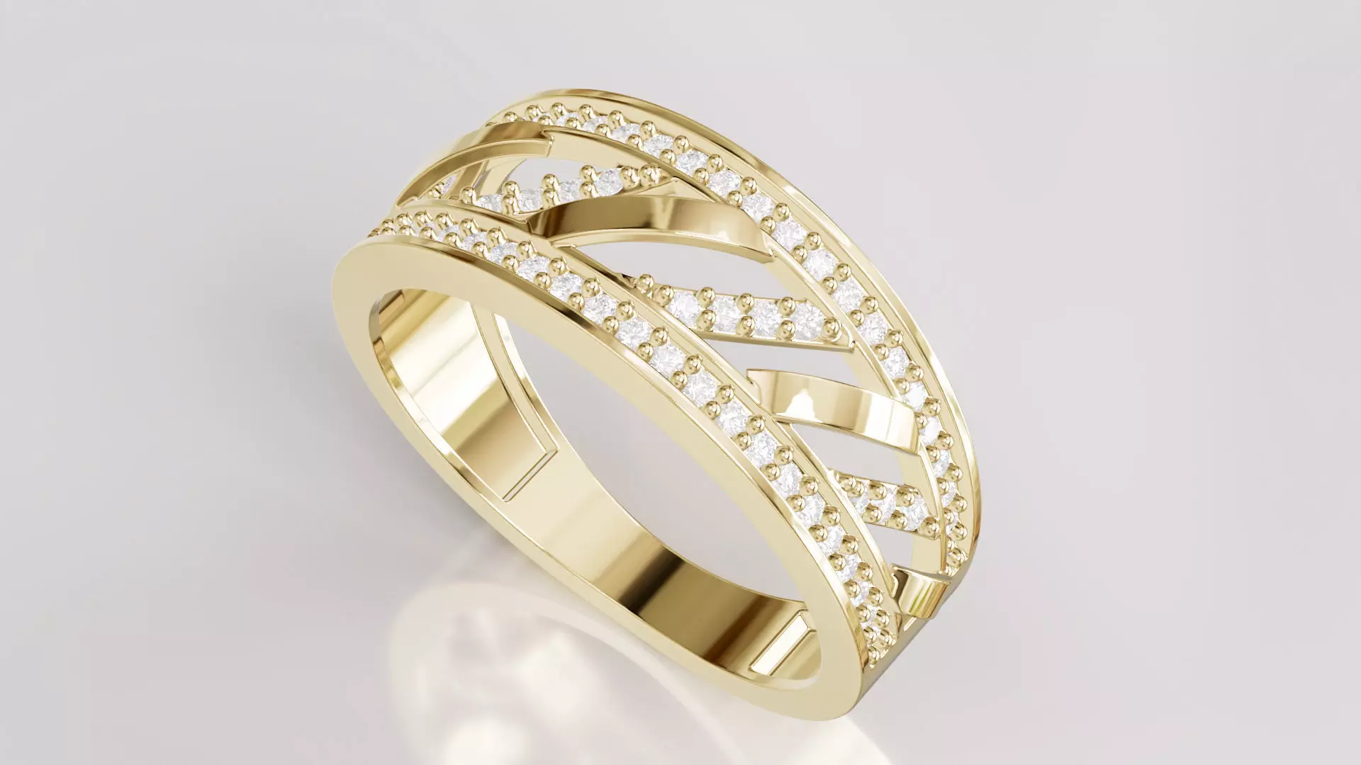Jewelry Diamond Ring Model RG48 Free 3D print model