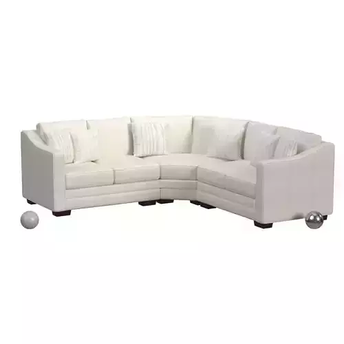 Steve Silver Living Room Furniure Jupiter 3 Pc Sectional 3D model