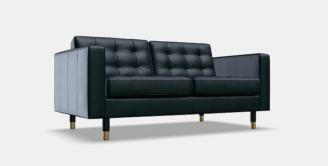 LANDSKRONA Two-seat sofa Low-poly 3D model 7