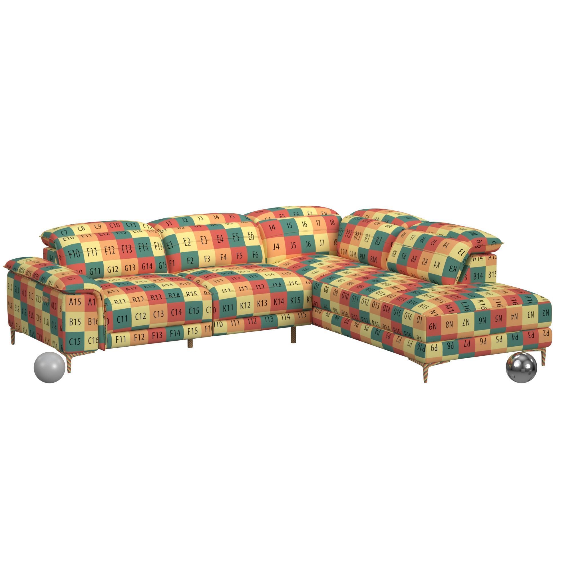 Aria Sofa 3D model_2