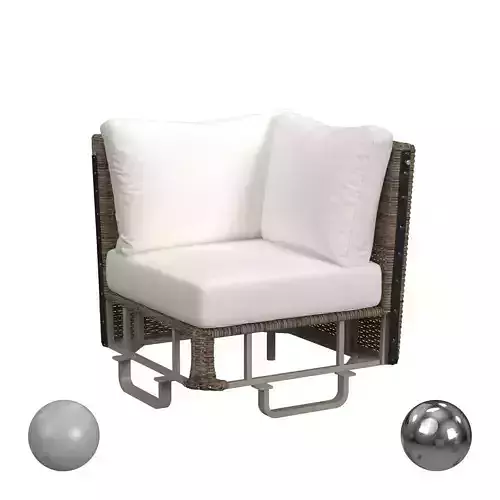 Vista Corner Chair - White