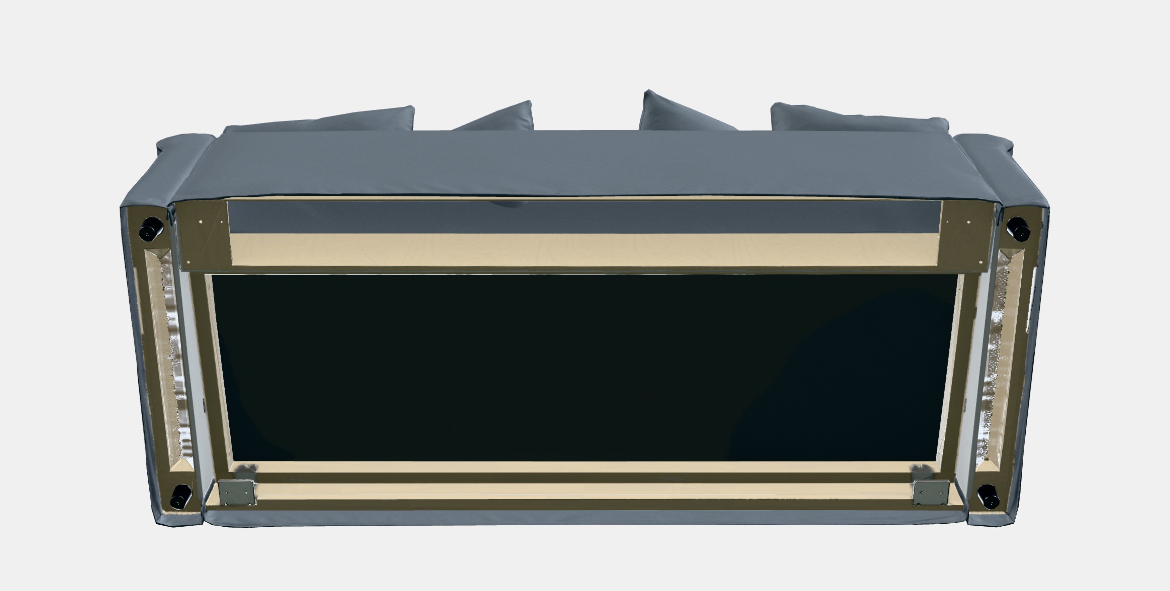 GRONLID 3-seat sofa Low-poly 3D model_8