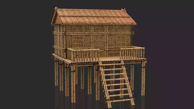 Bamboo House 4 - Jungle Hut