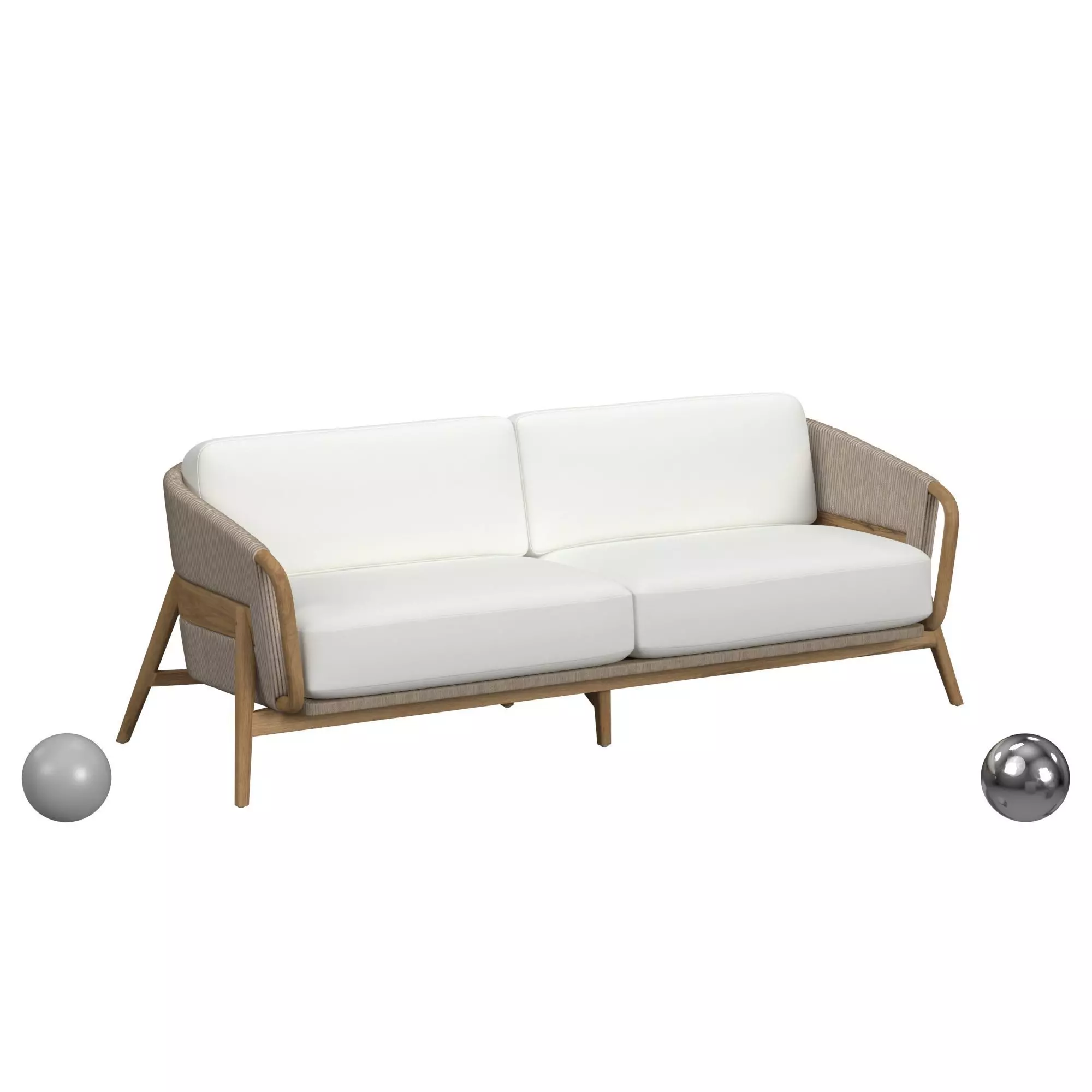 Casey Sofa - Taupe 3D model_0