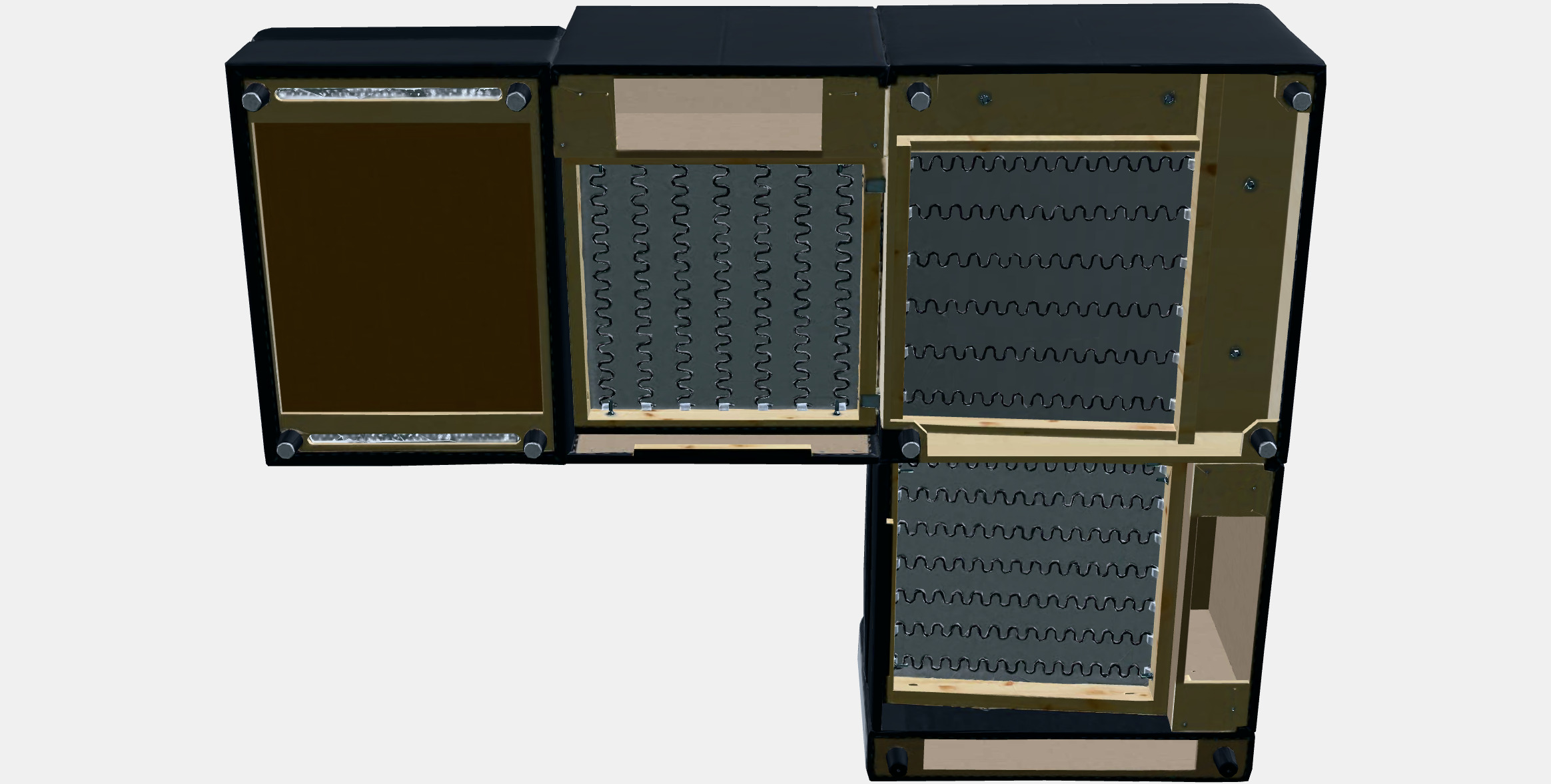 VIMLE Corner sofa 3-seat 3D model_7