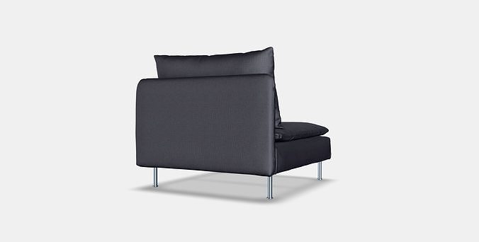 SODERHAMN 1-seat section 1 3D model 4