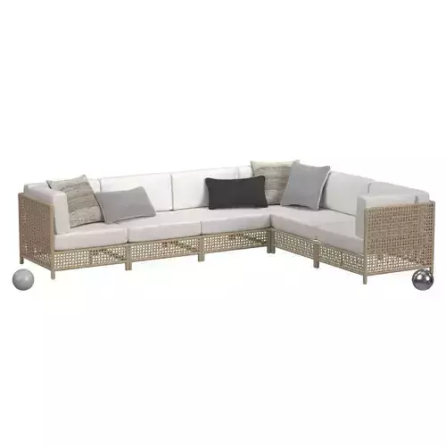 Bayside Outdoor 6pc-L Sectional