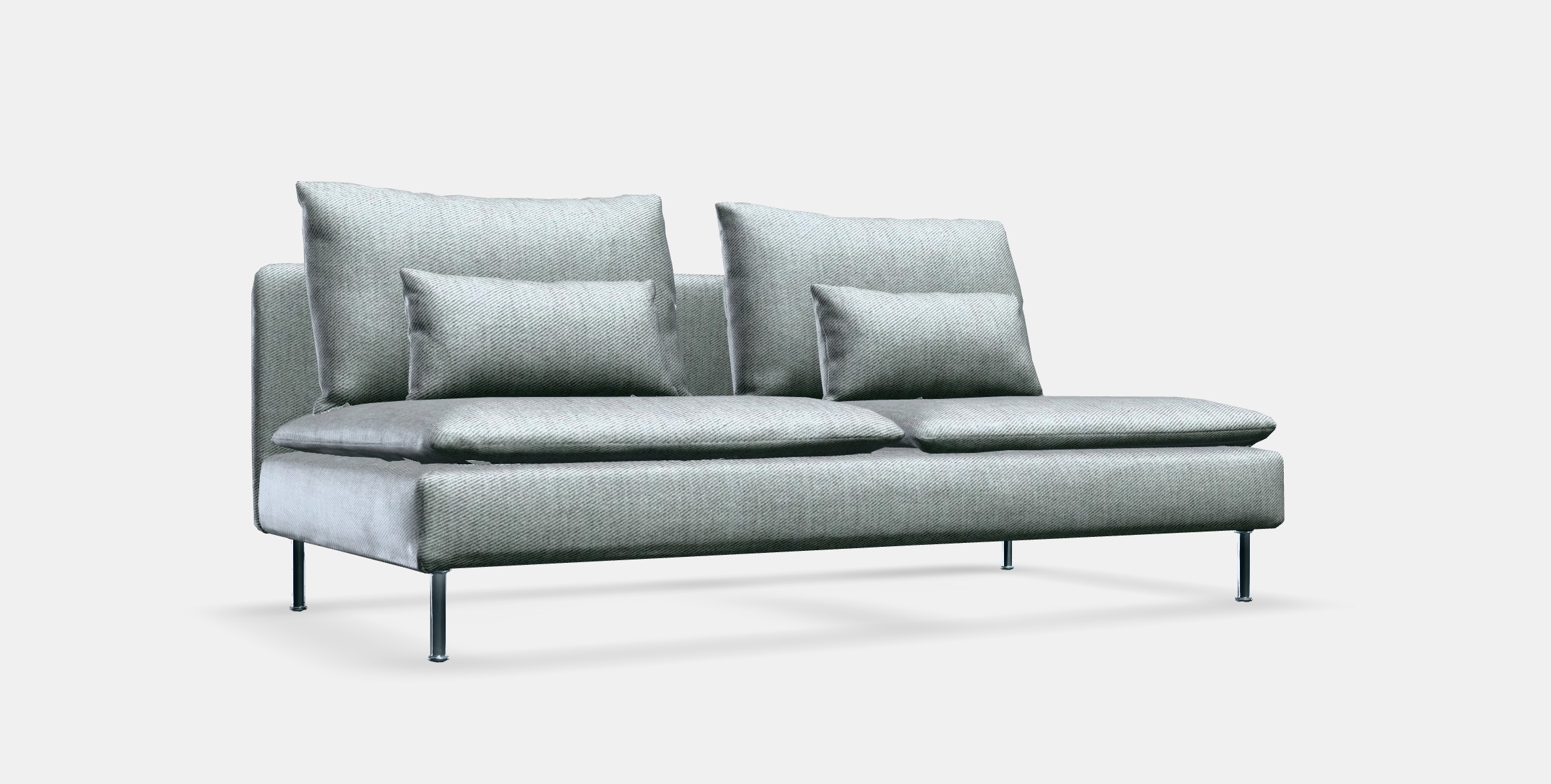 SODERHAMN 3-seat section Low-poly 3D model_5