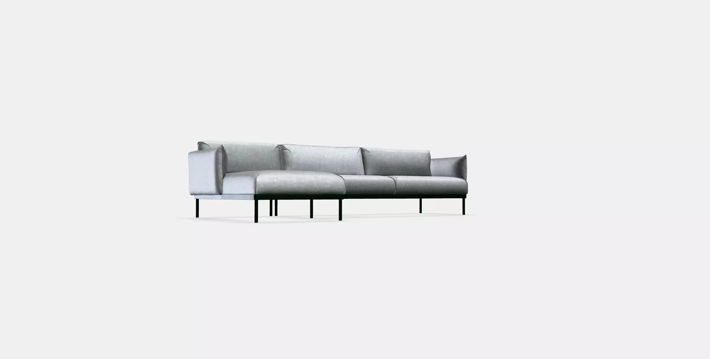 APPLARYD 4-seat sofa with chaise longue 3D model_0