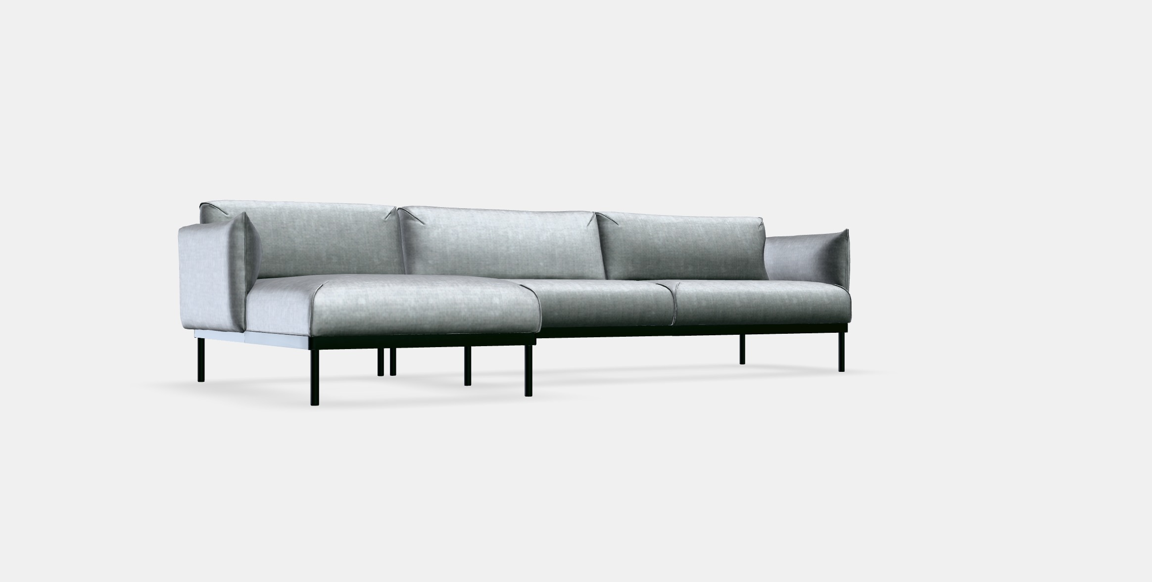 APPLARYD 4-seat sofa with chaise longue 3D model_7