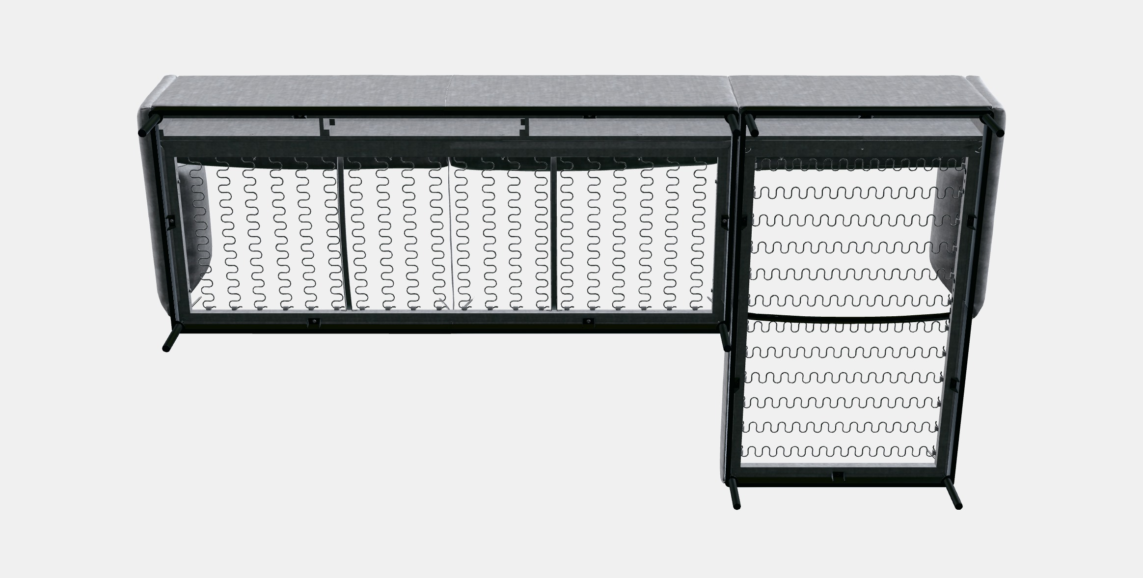 APPLARYD 4-seat sofa with chaise longue 3D model_8