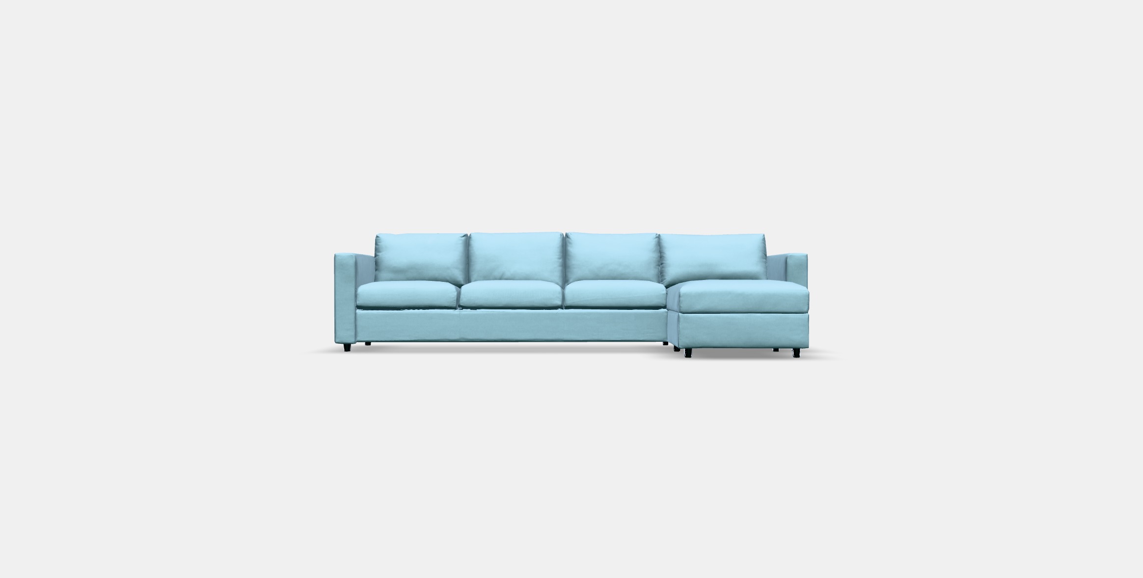 VIMLE 4-seat sofa with chaise longue Low-poly 3D model_8