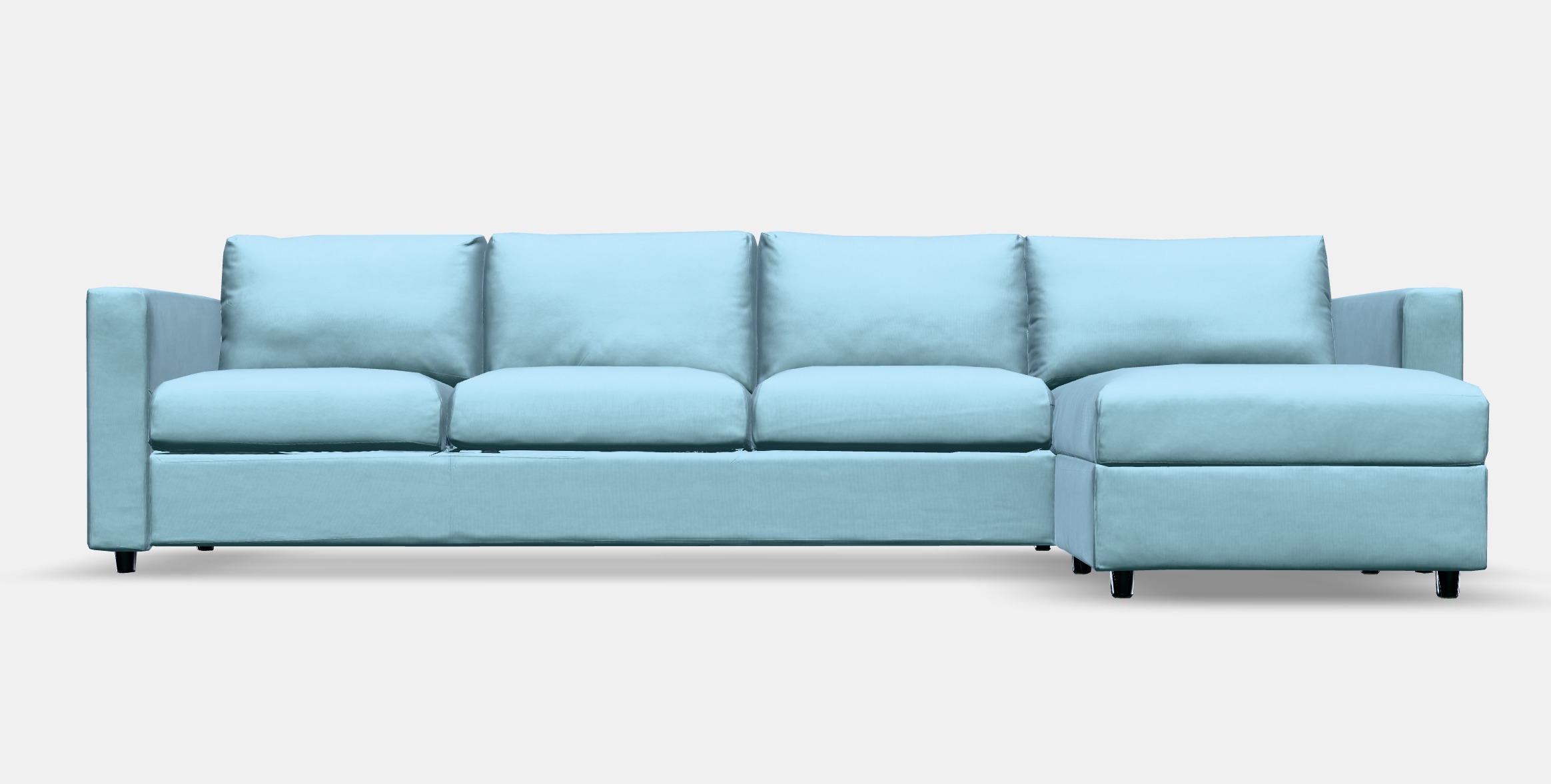 VIMLE 4-seat sofa with chaise longue Low-poly 3D model_9