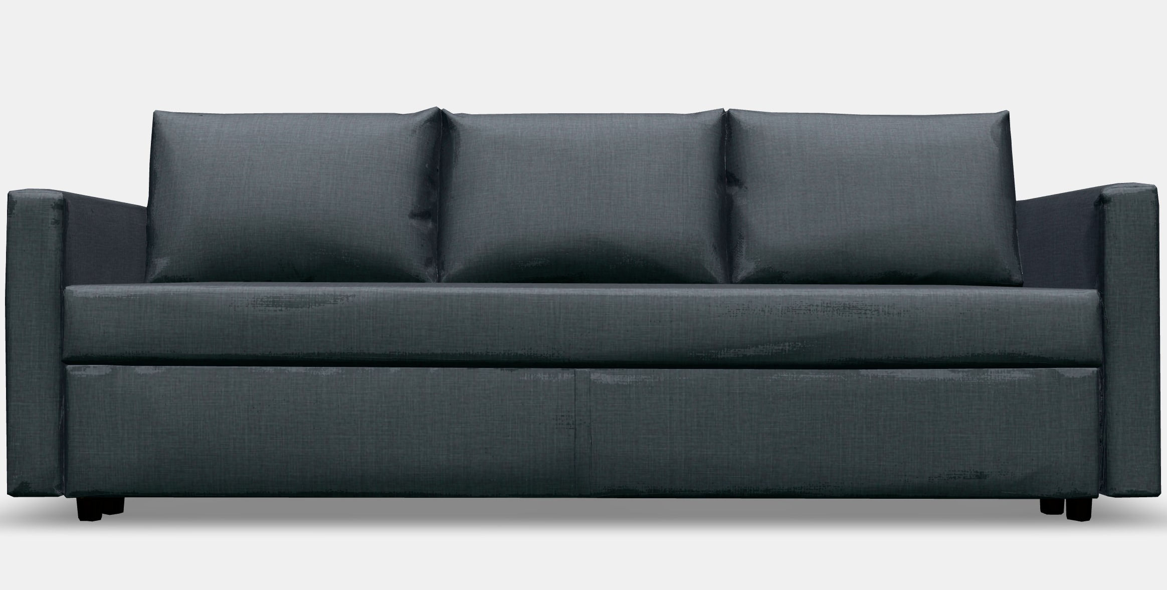 FRIHETEN Three-seat sofa-bed Low-poly 3D model_14