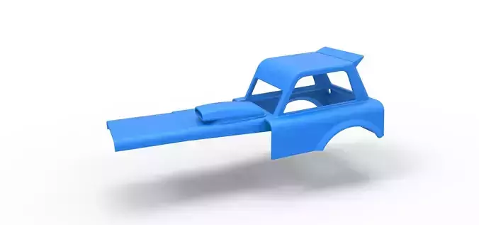 Shell of New Zealand Superstock car Version 2 Scale 1 to 25 3D print model