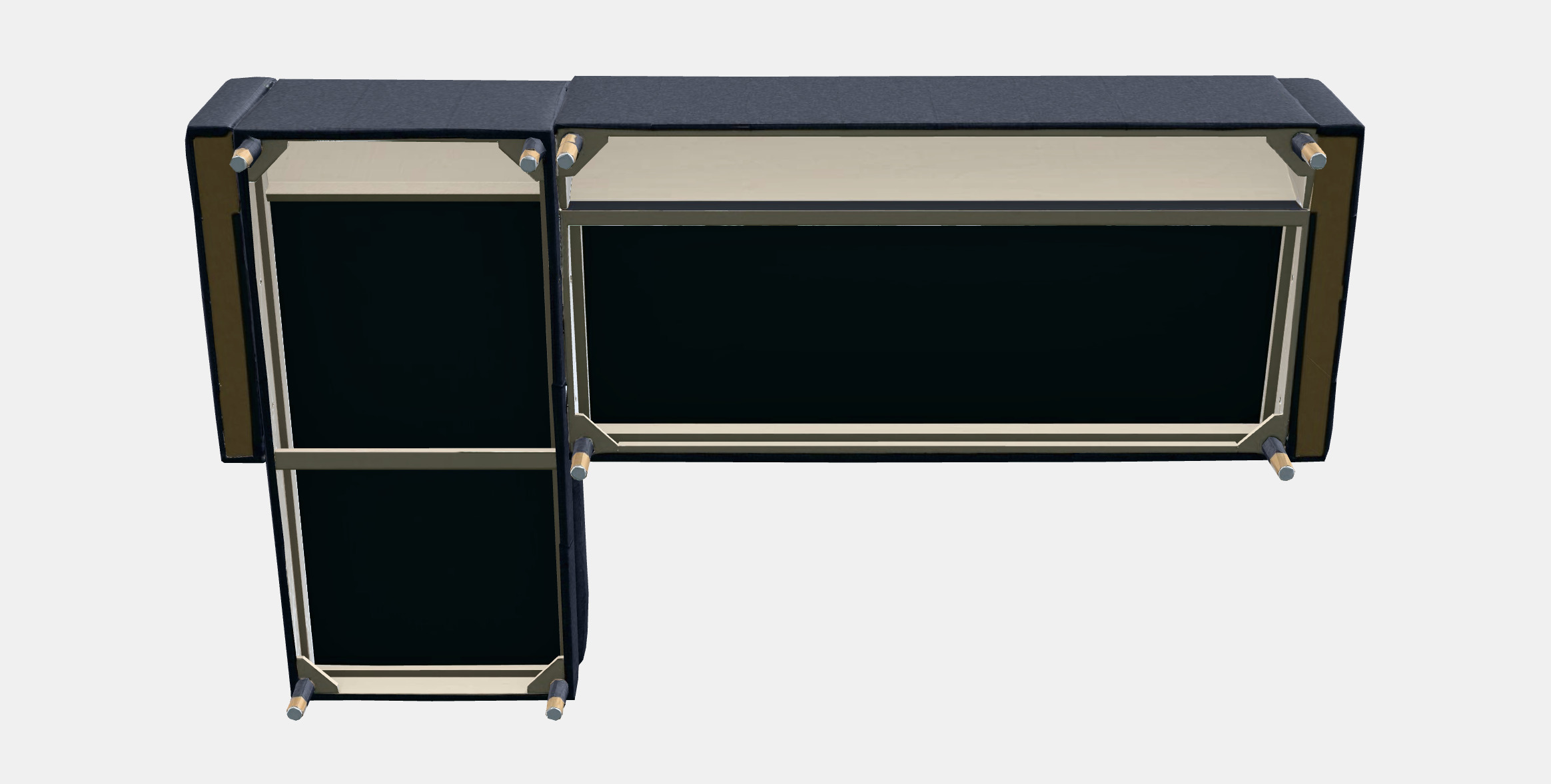 LANDSKRONA 4-seat sofa Low-poly 3D model_7