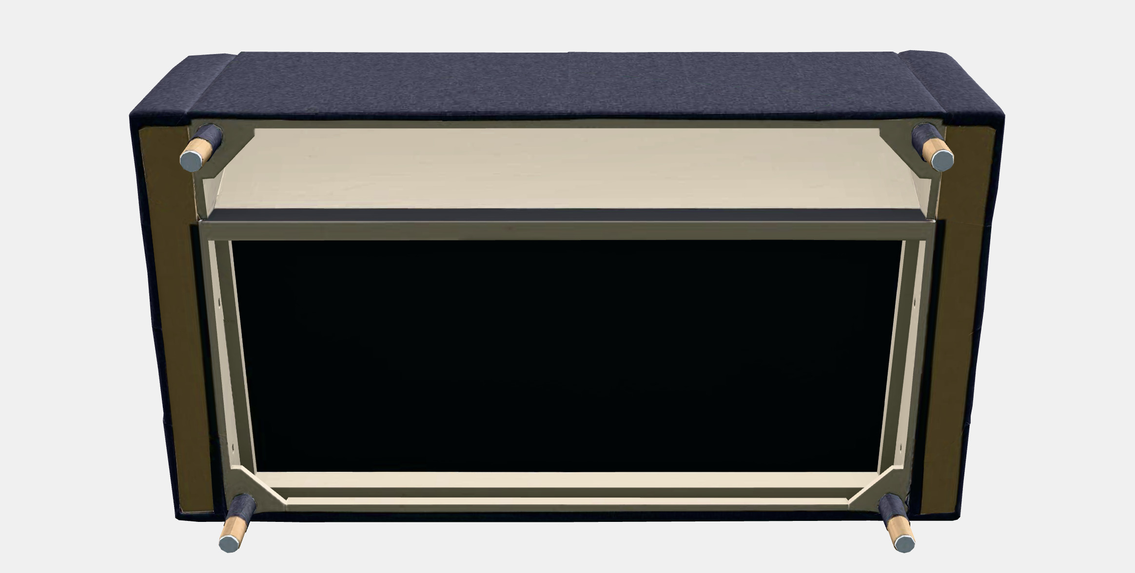 LANDSKRONA 2-seat sofa 1 Low-poly 3D model_5