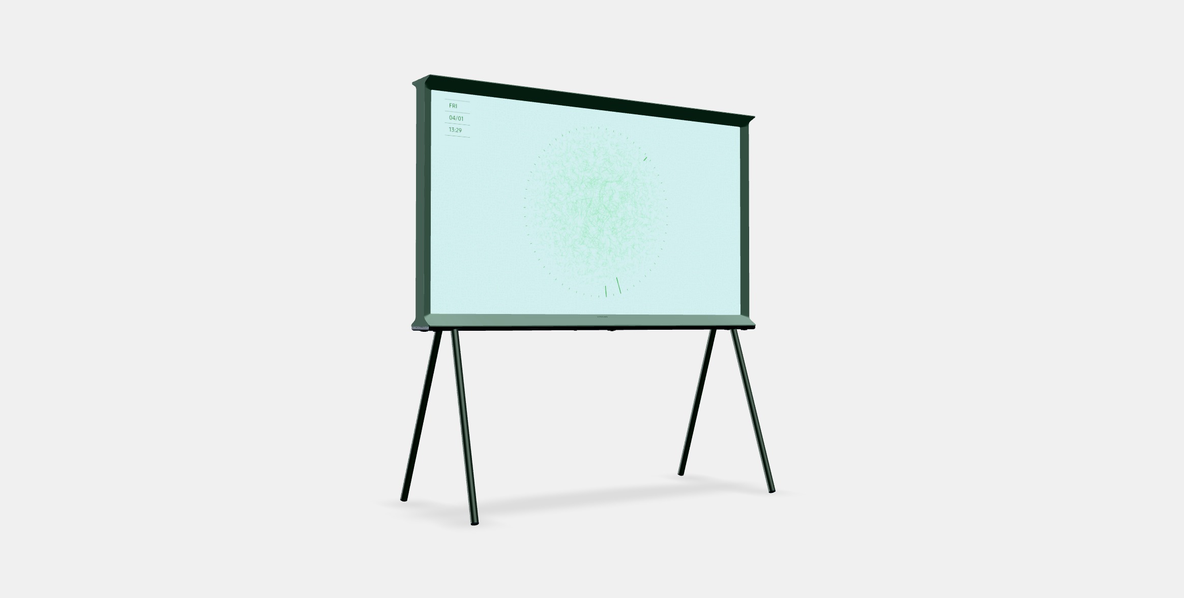 The Serif Ivy Green QLED 4K 2024 3D model_2