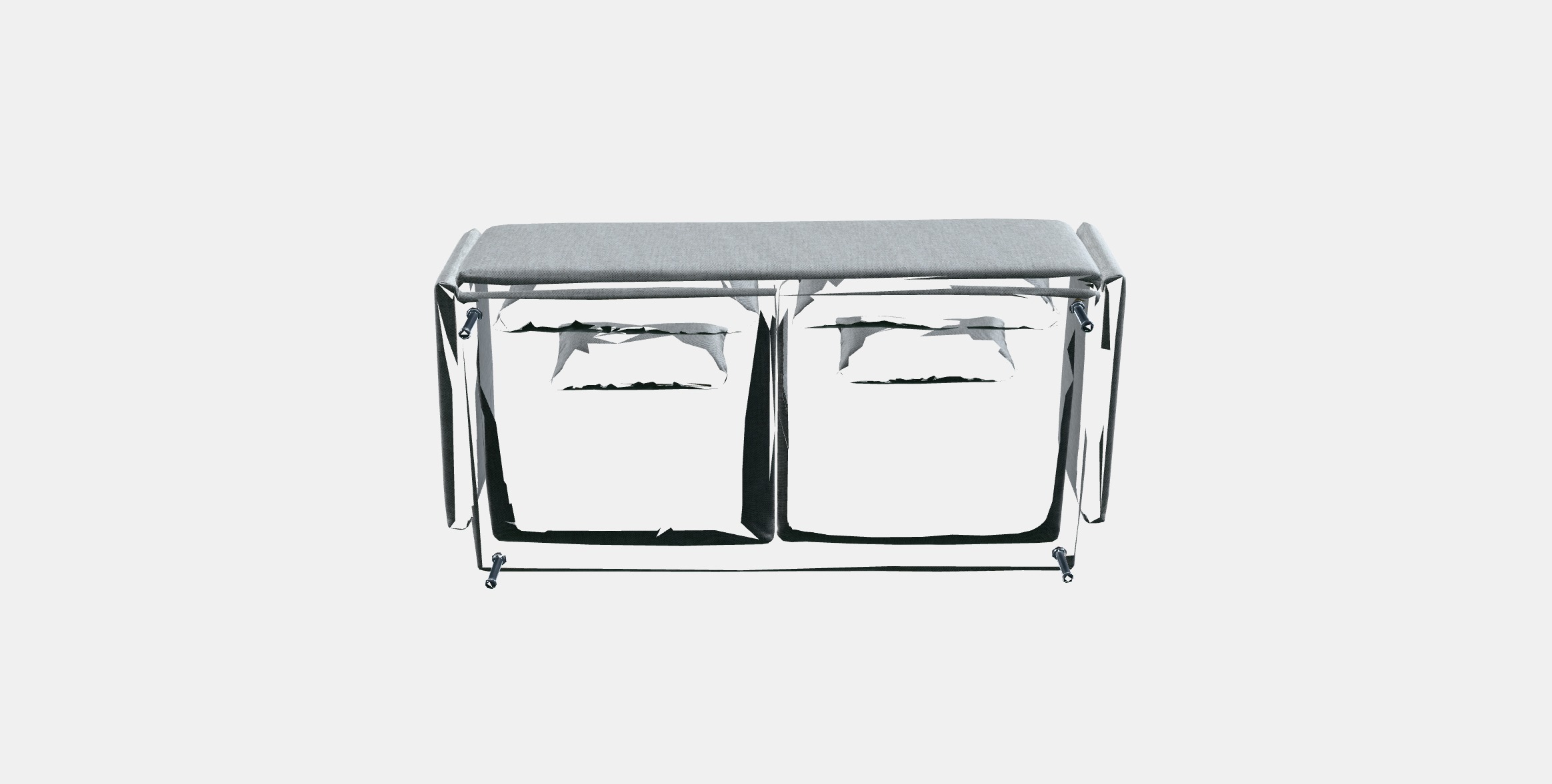 SODERHAMN 3-zitsbank Low-poly 3D model_4