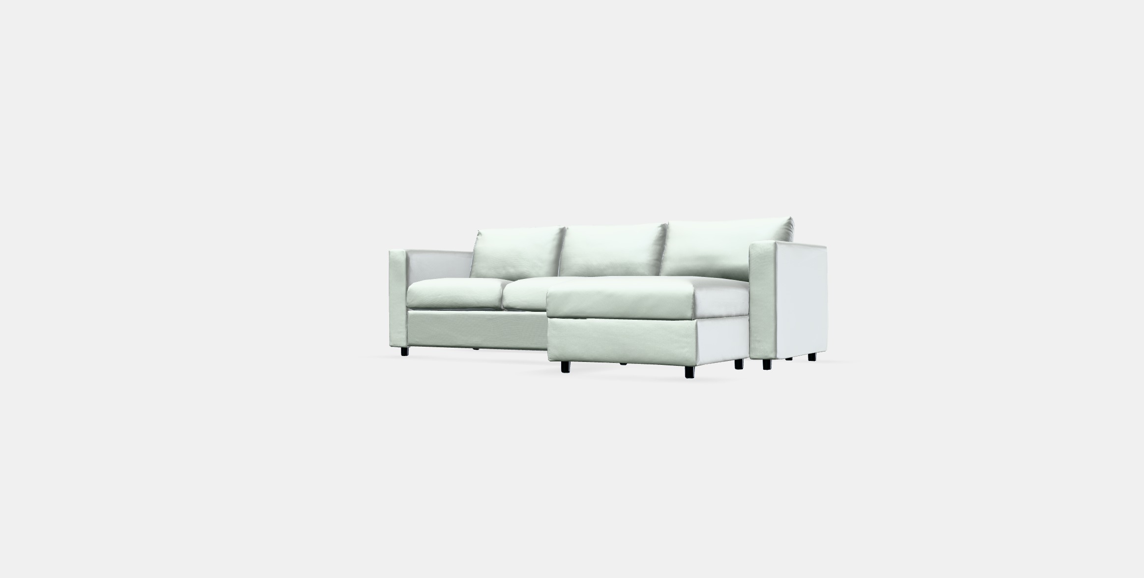 VIMLE 3-seat sofa with chaise longue 2 Low-poly 3D model_12