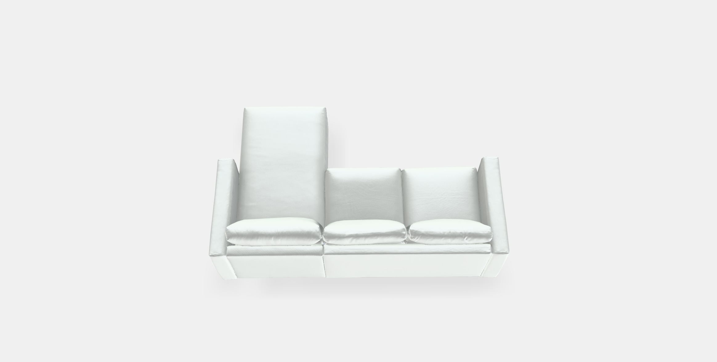 VIMLE 3-seat sofa with chaise longue 2 Low-poly 3D model_3
