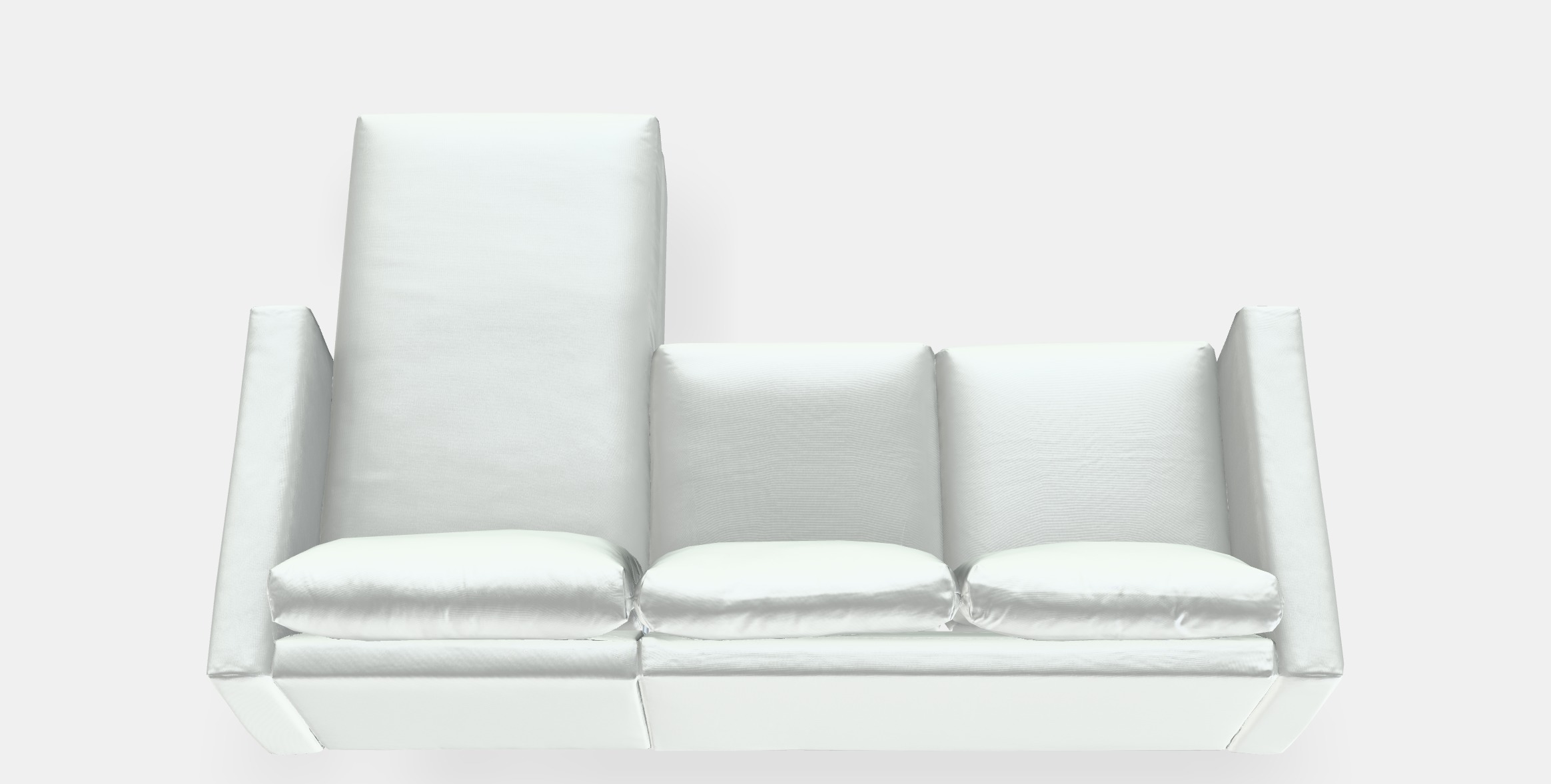 VIMLE 3-seat sofa with chaise longue 2 Low-poly 3D model_4