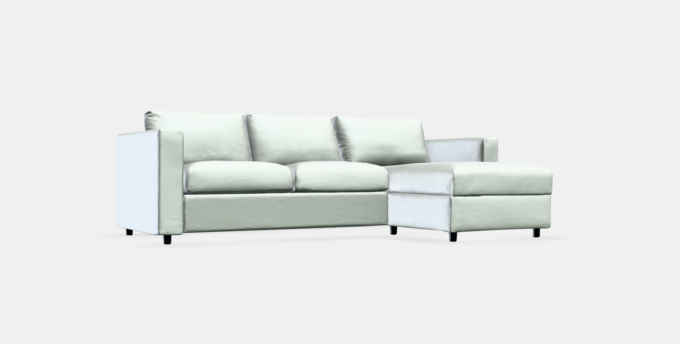 VIMLE 3-seat sofa with chaise longue 2 Low-poly 3D model_9